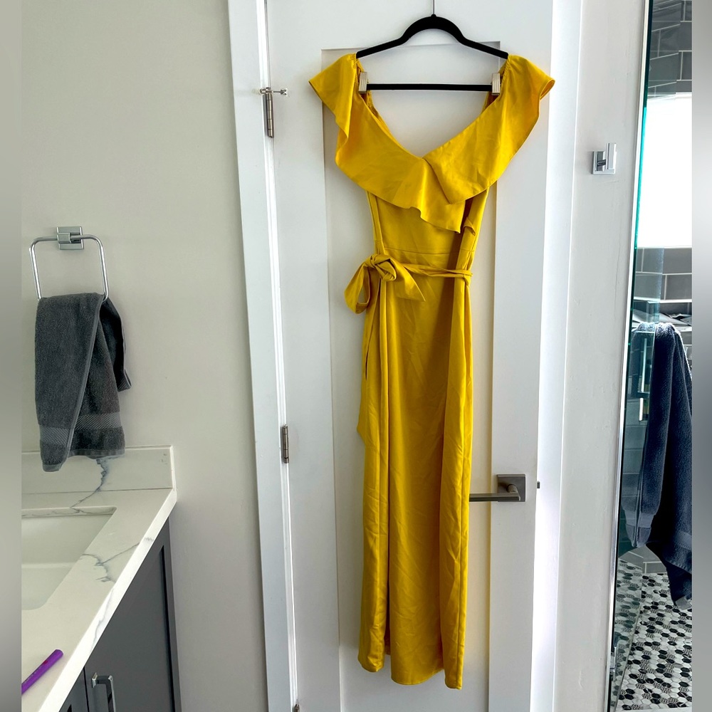 Yellow formal dress